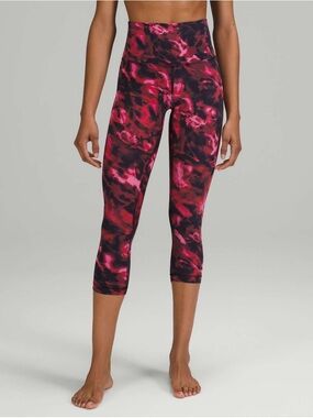 Lululemon Align High-Rise Crop Legging Size 6 Intensity Pink Blossom